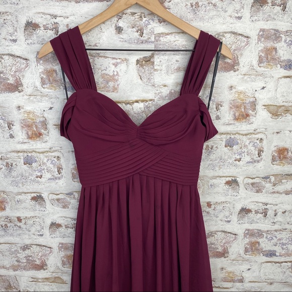 Lulus Maroon Prom Elegant Dress XS - Picture 5 of 6